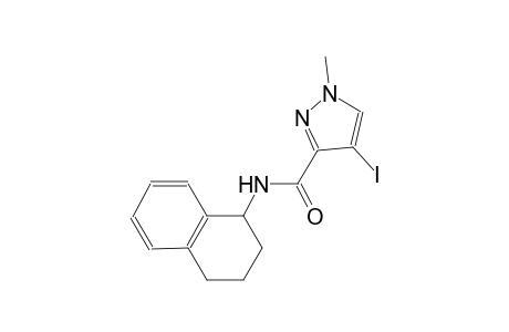4-iodo-1-methyl-N-(1,2,3,4-tetrahydro-1-naphthalenyl)-1H-pyrazole-3-carboxamide