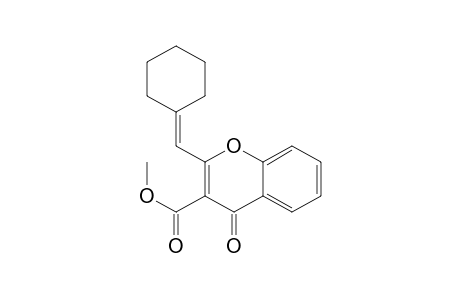 4H-1-Benzopyran-3-carboxylic acid, 2-(cyclohexylidenemethyl)-4-oxo-, methyl ester