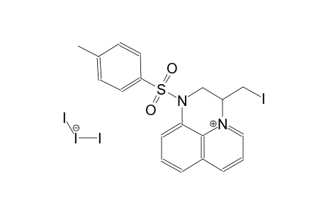 2-(iodomethyl)-4-(4-methylbenzenesulfonyl)-1λ⁵,4-diazatricyclo[7.3.1.0⁵,¹³]trideca-1(12),5,7,9(13),10-pentaen-1-ylium; triiodan-2-uide