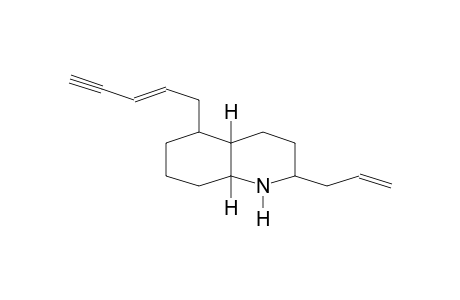 QUINOLINE, DECAHYDRO-5-(2-PENTEN-4-YNYL)-2-(2-PROPENYL)-