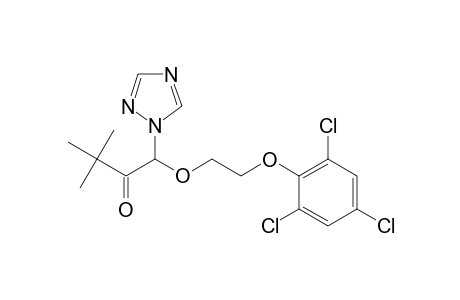 2-Butanone, 3,3-dimethyl-1-(1H-1,2,4-triazol-1-yl)-1-[2-(2,4,6-trichlorophenoxy)ethoxy]-