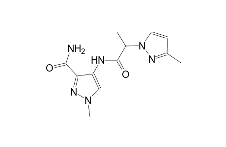 1H-pyrazole-1-acetamide, N-[3-(aminocarbonyl)-1-methyl-1H-pyrazol-4-yl]-alpha,3-dimethyl-