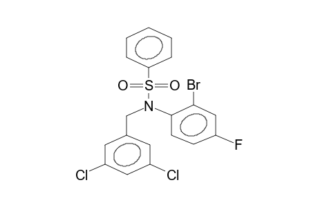 N-(3,5-DICHLOROBENZYL)-N-(2-BROMO-4-FLUOROPHENYL)PHENYLSULPHONYLAMIDE