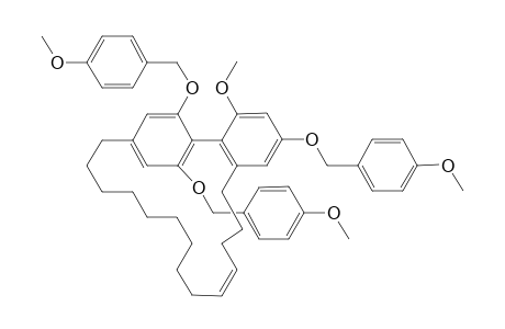 (E,Z)-4',6-(Cyclotetradec-4-en-diyl)-2-methoxy-4,2',6'-tris(4-methoxybenzyloxy)-6-oct-6-ynylbiphenyl