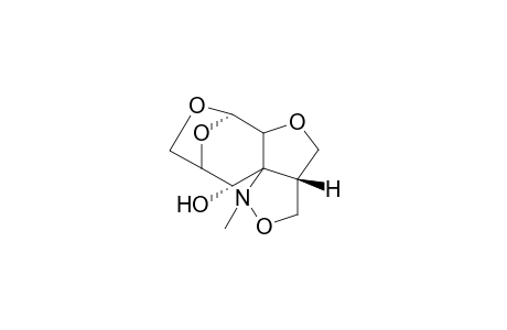 4-Hydroxy-5,7-(methanoepoxy)-2-methylfuran[2,3-c]pyrano[3,4-c]isooxazolidine