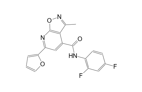 isoxazolo[5,4-b]pyridine-4-carboxamide, N-(2,4-difluorophenyl)-6-(2-furanyl)-3-methyl-