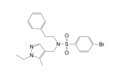 benzenesulfonamide, 4-bromo-N-[(1-ethyl-5-methyl-1H-pyrazol-4-yl)methyl]-N-(2-phenylethyl)-