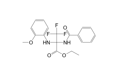 Propanoic acid, 2-(benzoylamino)-3,3,3-trifluoro-2-[(2-methoxyphenyl)amino]-, ethyl ester