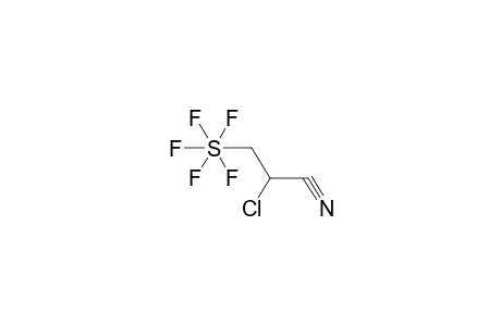 1-CHLORO-2-PENTAFLUOROTHIOPROPANOIC ACID, NITRILE