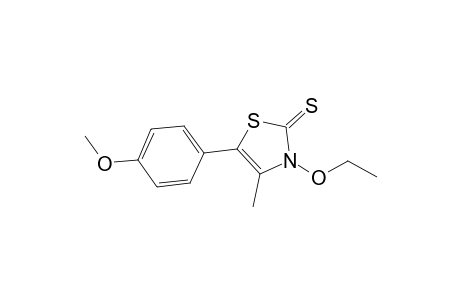 N-Ethoxy-4-methyl-5-(p-methoxyphenyl)thiazole-2(3H)-thione