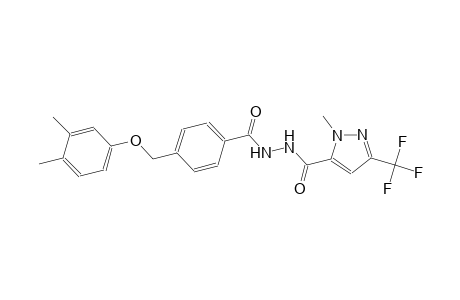 4-[(3,4-dimethylphenoxy)methyl]-N'-{[1-methyl-3-(trifluoromethyl)-1H-pyrazol-5-yl]carbonyl}benzohydrazide