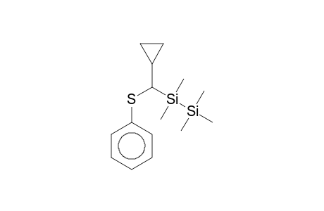 Disilane, 1,1,1,2,2-pentamethyl-2-[(cyclopropyl)(phenylthio)methyl]-