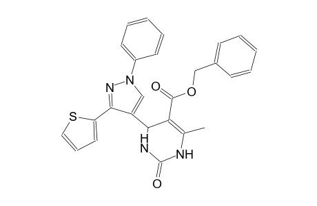 5-pyrimidinecarboxylic acid, 1,2,3,4-tetrahydro-6-methyl-2-oxo-4-[1-phenyl-3-(2-thienyl)-1H-pyrazol-4-yl]-, phenylmethyl ester