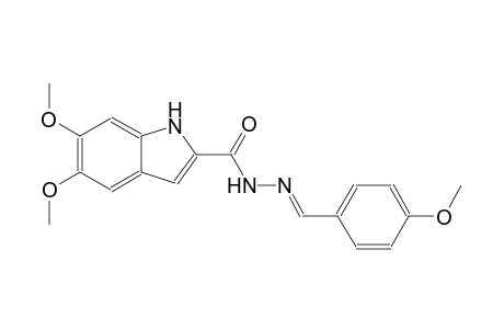 5,6-dimethoxy-N'-[(E)-(4-methoxyphenyl)methylidene]-1H-indole-2-carbohydrazide
