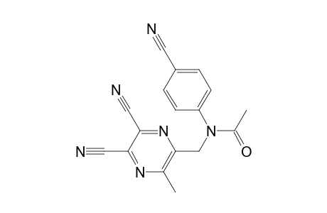 N-(4-cyanophenyl)-N-[(5,6-dicyano-3-methyl-2-pyrazinyl)methyl]acetamide