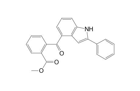 2-Phenyl-4-((o-methoxycarbonylphenyl)carbonyl)-indole