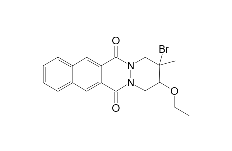 2-Methyl-3-ethoxy-2-bromo-1,2,3,4,6,13-hexahydrobenzo[g]pyridazino[1,2-b]phthalazine-6,13-dione isomer