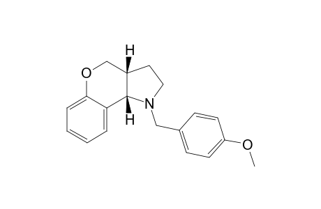 (3aR(*),9bS(*))-1-(p-Methoxybenzyl)-1,2,3,3a,4,9b-hexahydro-[1]benzopyrano[4,3-b]pyrrole