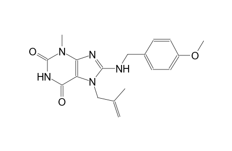 8-[(4-methoxybenzyl)amino]-3-methyl-7-(2-methyl-2-propenyl)-3,7-dihydro-1H-purine-2,6-dione