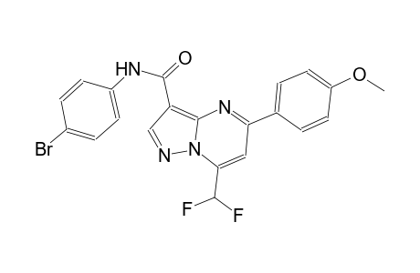 N-(4-bromophenyl)-7-(difluoromethyl)-5-(4-methoxyphenyl)pyrazolo[1,5-a]pyrimidine-3-carboxamide