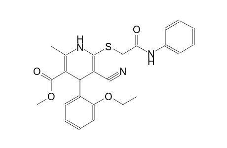 methyl 6-[(2-anilino-2-oxoethyl)sulfanyl]-5-cyano-4-(2-ethoxyphenyl)-2-methyl-1,4-dihydro-3-pyridinecarboxylate
