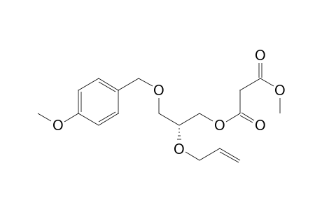 Propanedioic acid, 3-[(4-methoxyphenyl)methoxy]-2-(2-propenyloxy)propyl methyl ester, (R)-