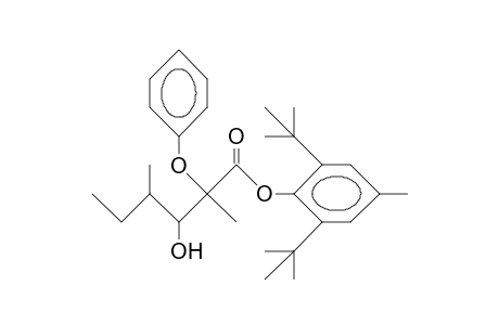 (2RS, 3RS)-2,4-Dimethyl-3-hydroxy-2-phenoxy-hexanoic acid, 4-methyl-2,6-di-tert-butyl-phenyl ester