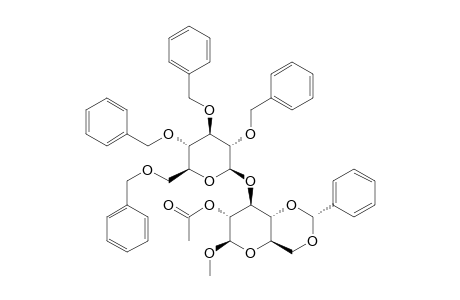 METHYL-2-O-ACETYL-4,6-O-BENZYLIDENE-3-O-(2,3,4,6-TETRA-O-BENZYL-BETA-D-GLUCOPYRANOSYL)-BETA-D-GLUCOPYRANOSIDE