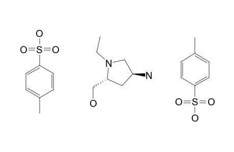 (2R,4S)-(+)-4-AMINO-1-ETHYL-2-HYDROXYMETHYLPYRROLIDINE-DI-PARA-TOLUENESULFONATE