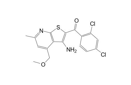 [3-amino-4-(methoxymethyl)-6-methylthieno[2,3-b]pyridin-2-yl](2,4-dichlorophenyl)methanone