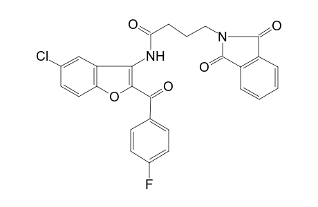 4-[1,3-bis(oxidanylidene)isoindol-2-yl]-N-[5-chloranyl-2-(4-fluorophenyl)carbonyl-1-benzofuran-3-yl]butanamide