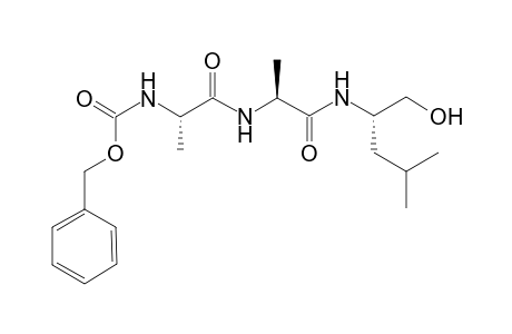 (phenylmethyl) N-[(2S)-1-[[(2S)-1-[[(2S)-4-methyl-1-oxidanyl-pentan-2-yl]amino]-1-oxidanylidene-propan-2-yl]amino]-1-oxidanylidene-propan-2-yl]carbamate