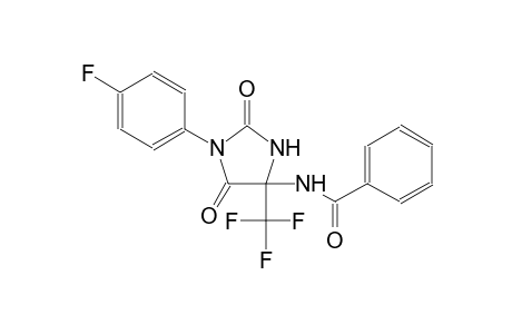 N-[1-(4-fluorophenyl)-2,5-dioxo-4-(trifluoromethyl)-4-imidazolidinyl]benzamide