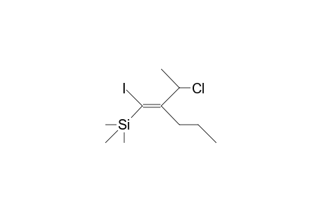 (Z)-1-Trimethylsilyl-1-iodo-2-(1-chloro-ethyl)-1-pentene