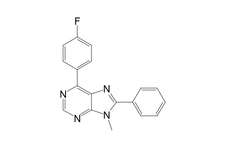 9-Methyl-8-phenyl-6-(p-fluorophenyl)-9H-purine