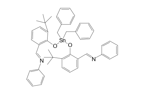 Bis[N-(3-tert-butylsalicylidene)anilinato]dibenzyltin(IV)