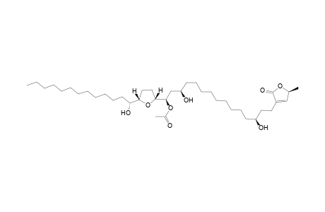 (1R,3R,13S)-15-[(5S)-2,5-Dihydro-5-methyl-2-oxofuran-3-yl]-3,13-dihydroxy-1-{(2R,5S)-5-[(1R)-1-hydroxytridecyl]tetrahydrofuran-2-yl}pentadecyl Acetate