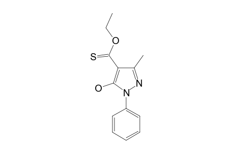4-ETHOXYTHIOCARBONYL-5-HYDROXY-3-METHYL-1-PHENYLPYRAZOLE