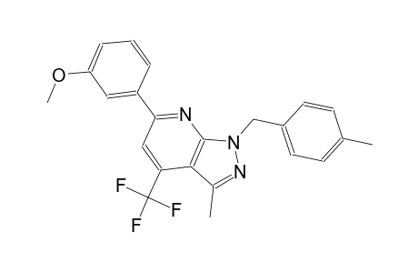 1H-pyrazolo[3,4-b]pyridine, 6-(3-methoxyphenyl)-3-methyl-1-[(4-methylphenyl)methyl]-4-(trifluoromethyl)-