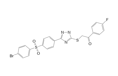 2-(5-(4-(4-BROMOPHENYLSULFONYL)-PHENYL)-2H-1,2,4-TRIAZOL-3-YLTHIO)-1-(4-FLUOROPHENYL)-ETHANONE