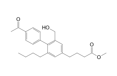 4-[4-(4-acetylphenyl)-3-butyl-5-(hydroxymethyl)phenyl]butanoic acid methyl ester