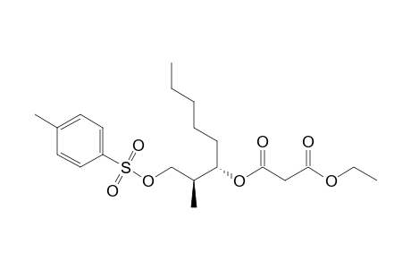 (2S,3S)-3-(2-Ethoxycarbonylacetoxy)-2-methyloctanyl tosylate
