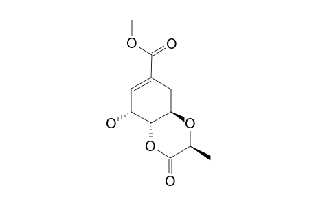 METHYL-5-LACTYL-SHIKIMATE-LACTONE;GAMMA-LACTONE-METHYL-(3R,4R,5R)-3,4-DIHYDROXY-5-[[(1'S)-CARBOXYETHANYL]-OXY]-1-CYCLOHEXENE-1-CARBOXYLATE