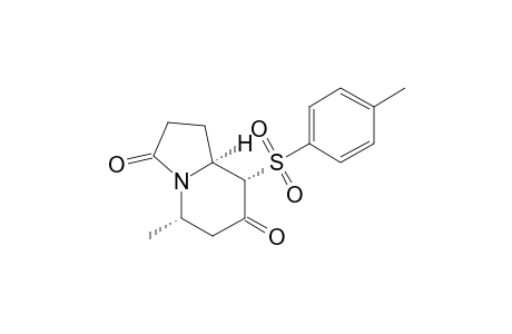 (5S,8R,8aS)-5-Methyl-8-(p-toluenesulfonyl)perhydro-3,7-indolizidinedione