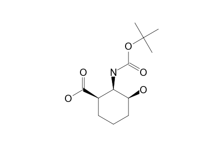 (1R*,2R*,3S*)-2-(TERT.-BUTOXYCARBONYLAMINO)-3-HYDROXYCYCLOHEXANECARBOXYLIC-ACID