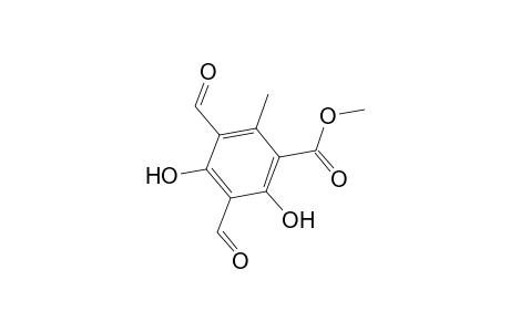 Benzoic acid, 3,5-diformyl-2,4-dihydroxy-6-methyl-, methyl ester