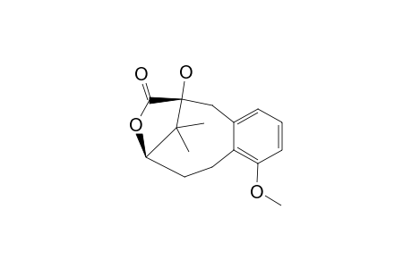 1-Hydroxy-7-methoxy-14,14-dimethyl-12-oxatricyclo[9.2.1.0(3,8)]tetradeca-3,5,7-trien-13-one
