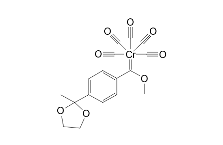 Pentacarbonyl (methoxy)-4-(2-methyl-1,3-dioxolan-2-yl)benzylidenechromium(0)