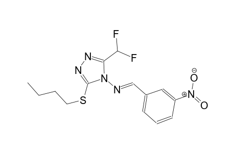 3-(butylsulfanyl)-5-(difluoromethyl)-N-[(E)-(3-nitrophenyl)methylidene]-4H-1,2,4-triazol-4-amine