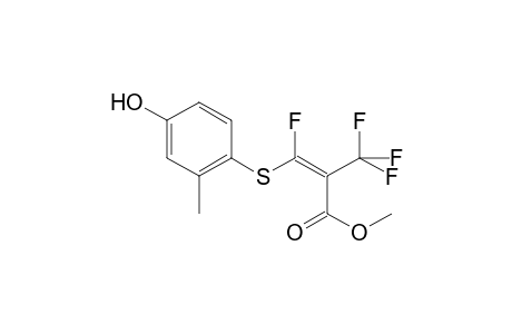 3-Fluoro-3-(4-hydroxy-2-methyl-phenylsulfanyl)-2-trifluoromethyl-acrylic acid methyl ester